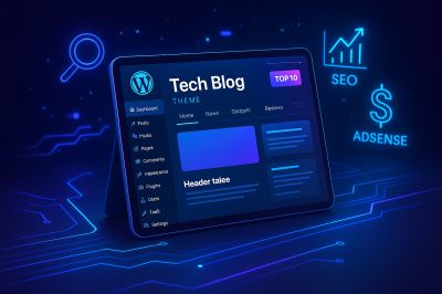 Top 10 Free WordPress Themes for Tech Bloggers (2025): Speed, SEO & AdSense-Ready