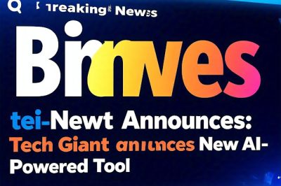 Breaking News: Tech Giant Announces New AI-Powered Tool